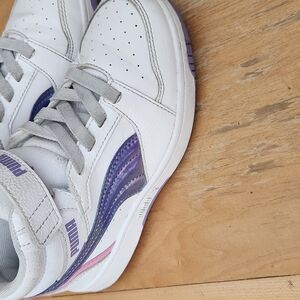 Puma White and Purple Sneakers